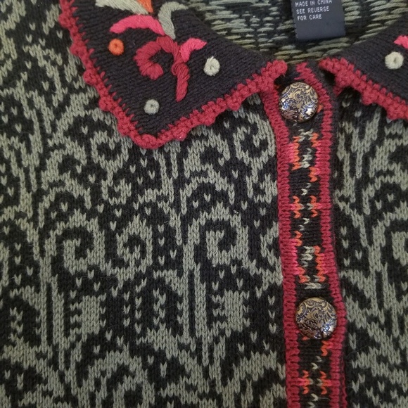 Nomadic Traders Button Front Cardigan Size Medium - Picture 7 of 7